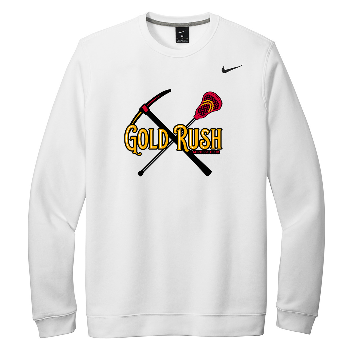 Gold Rush Lacrosse Nike Fleece Crew Neck