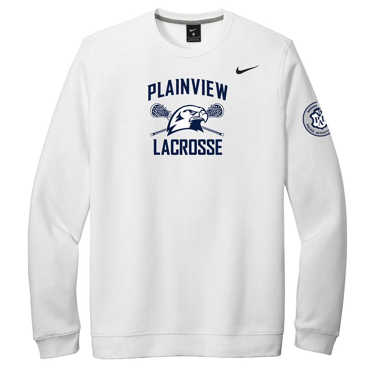 Plainview PAL Lacrosse Nike Fleece Crew Neck