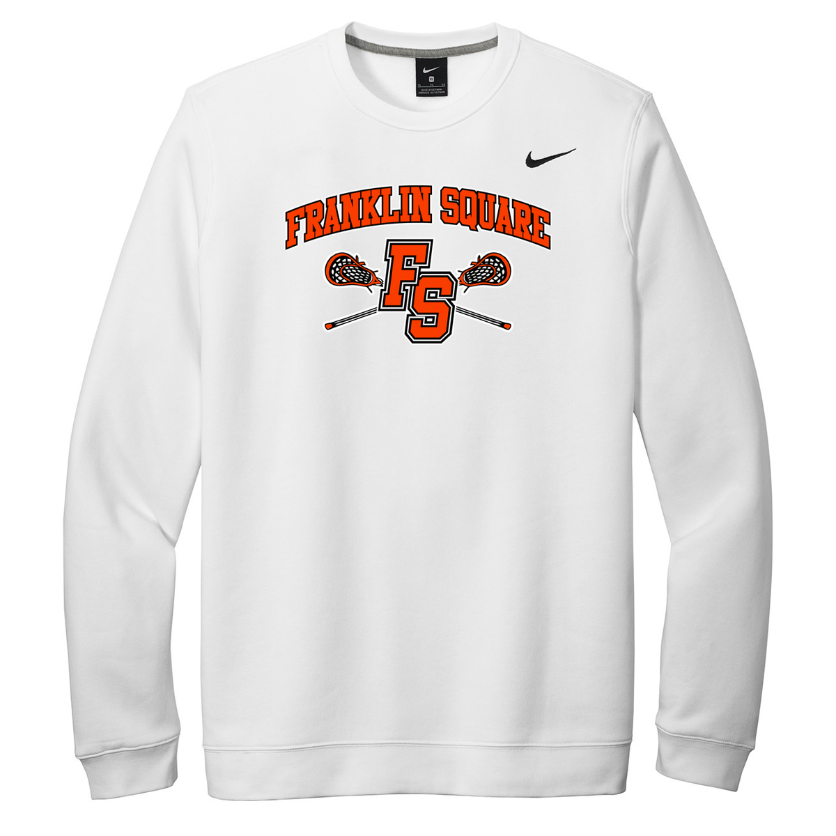 Franklin Square Lacrosse Nike Fleece Crew Neck