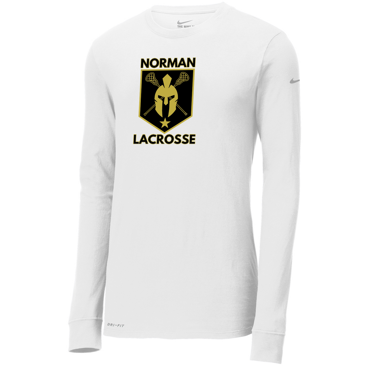 Norman Lacrosse Nike Dri-FIT Long Sleeve Tee