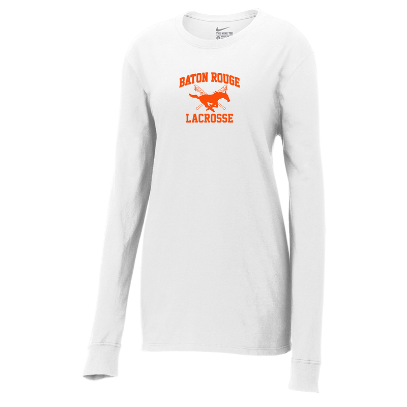 Baton Rouge Mustangs  Nike Ladies Core Cotton Long Sleeve Tee