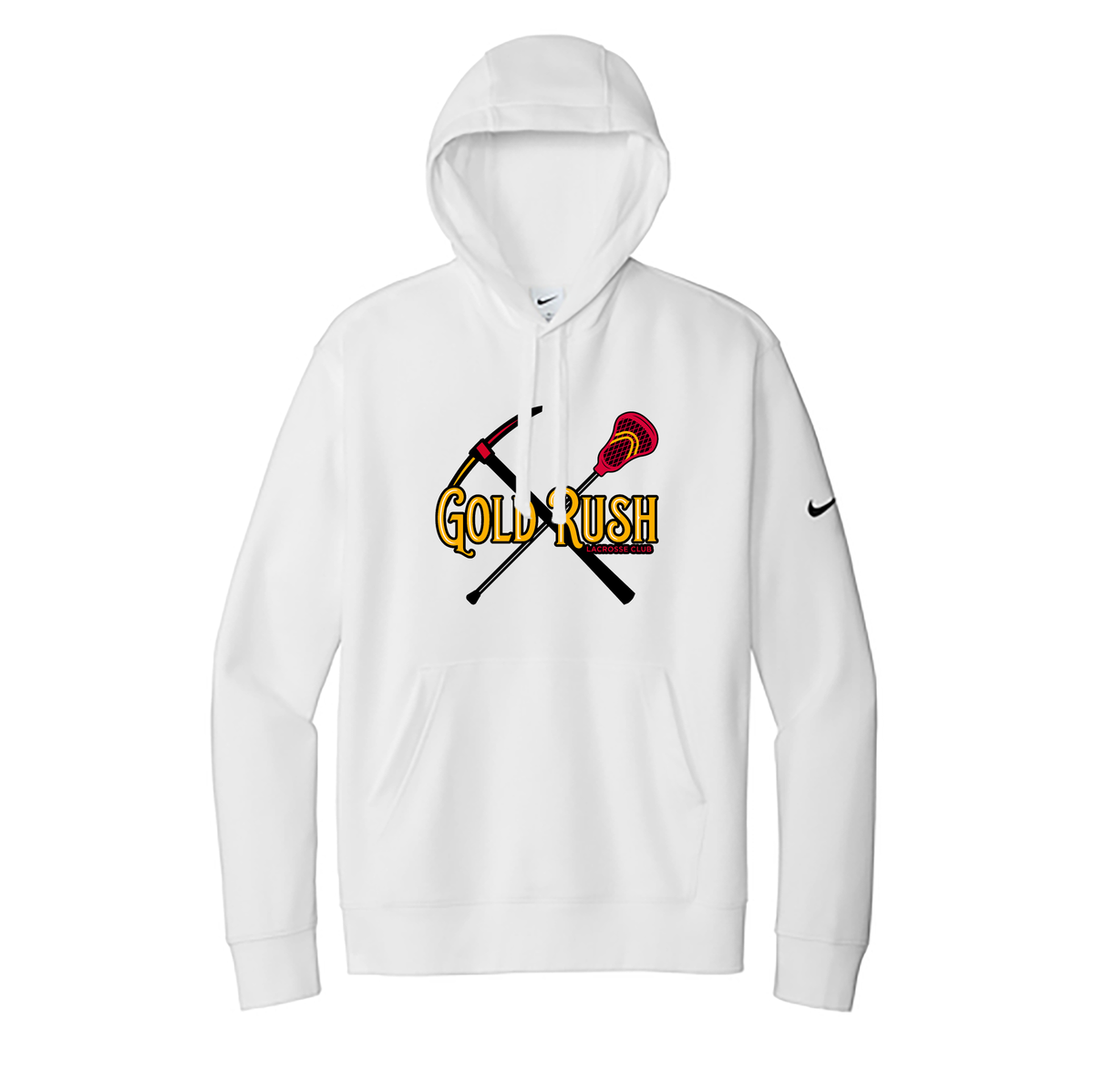 Gold Rush Lacrosse Nike Fleece Swoosh Pullover Hoodie