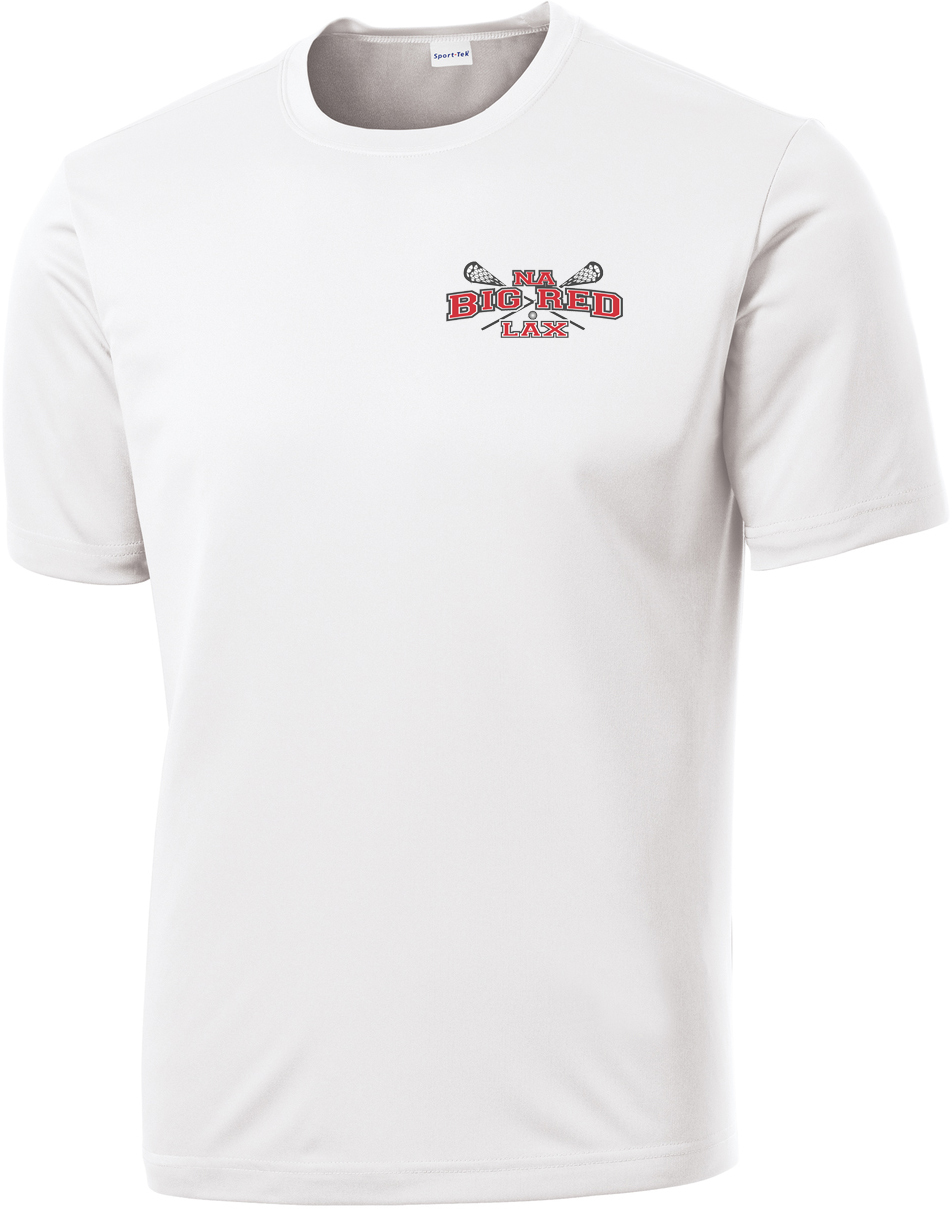 NA Big Red Lax Men's White Performance T-Shirt