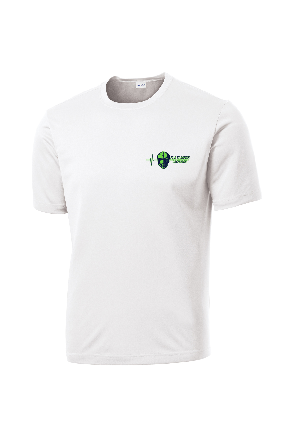 Flatliners Lacrosse White Performance T-Shirt