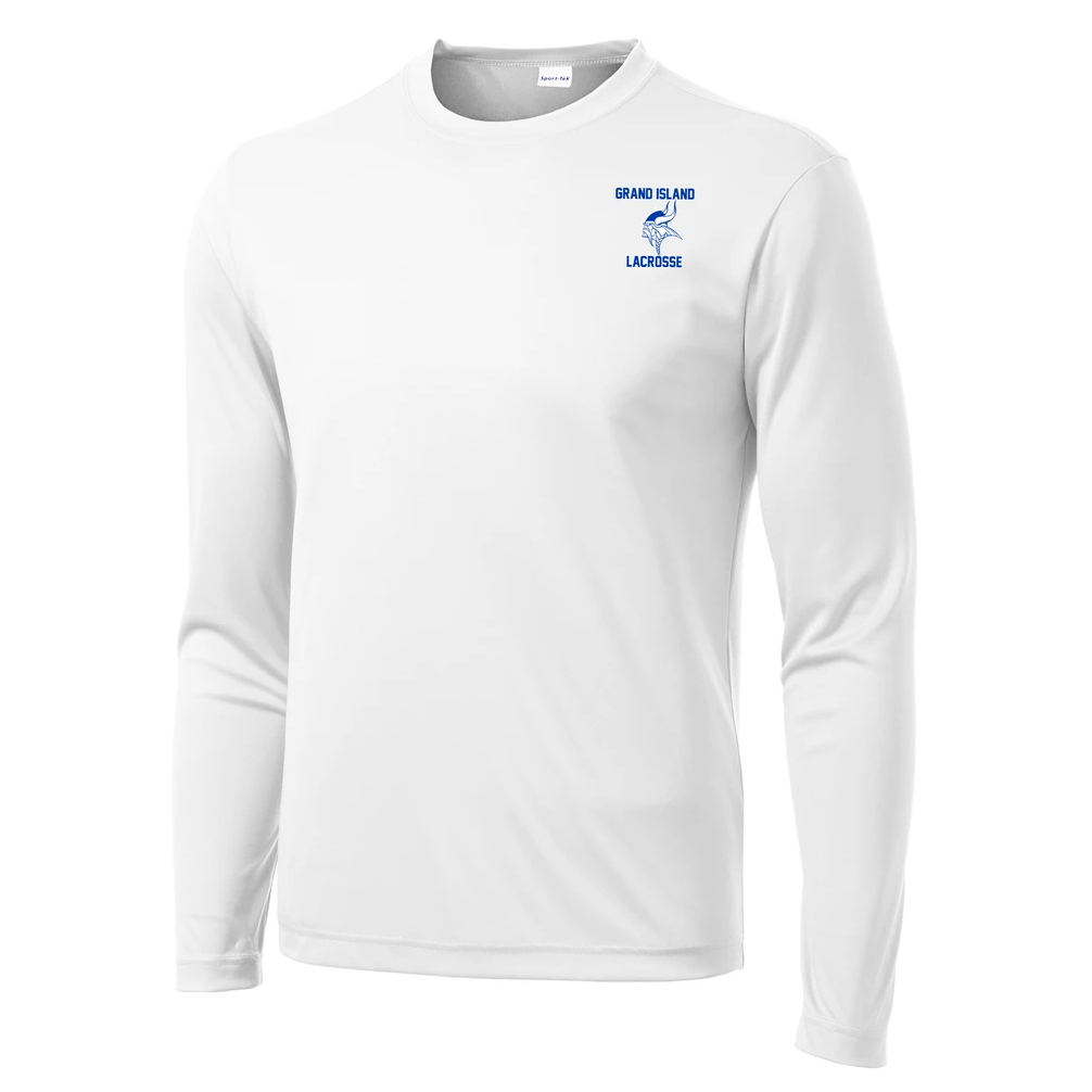 Grand Island Lacrosse Long Sleeve Performance Shirt - Old Logo