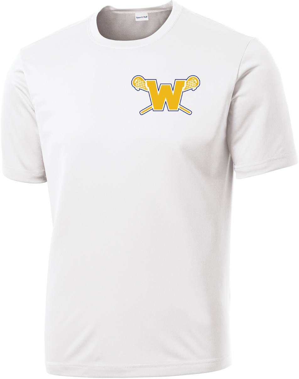 Webster Lacrosse White Performance T-Shirt