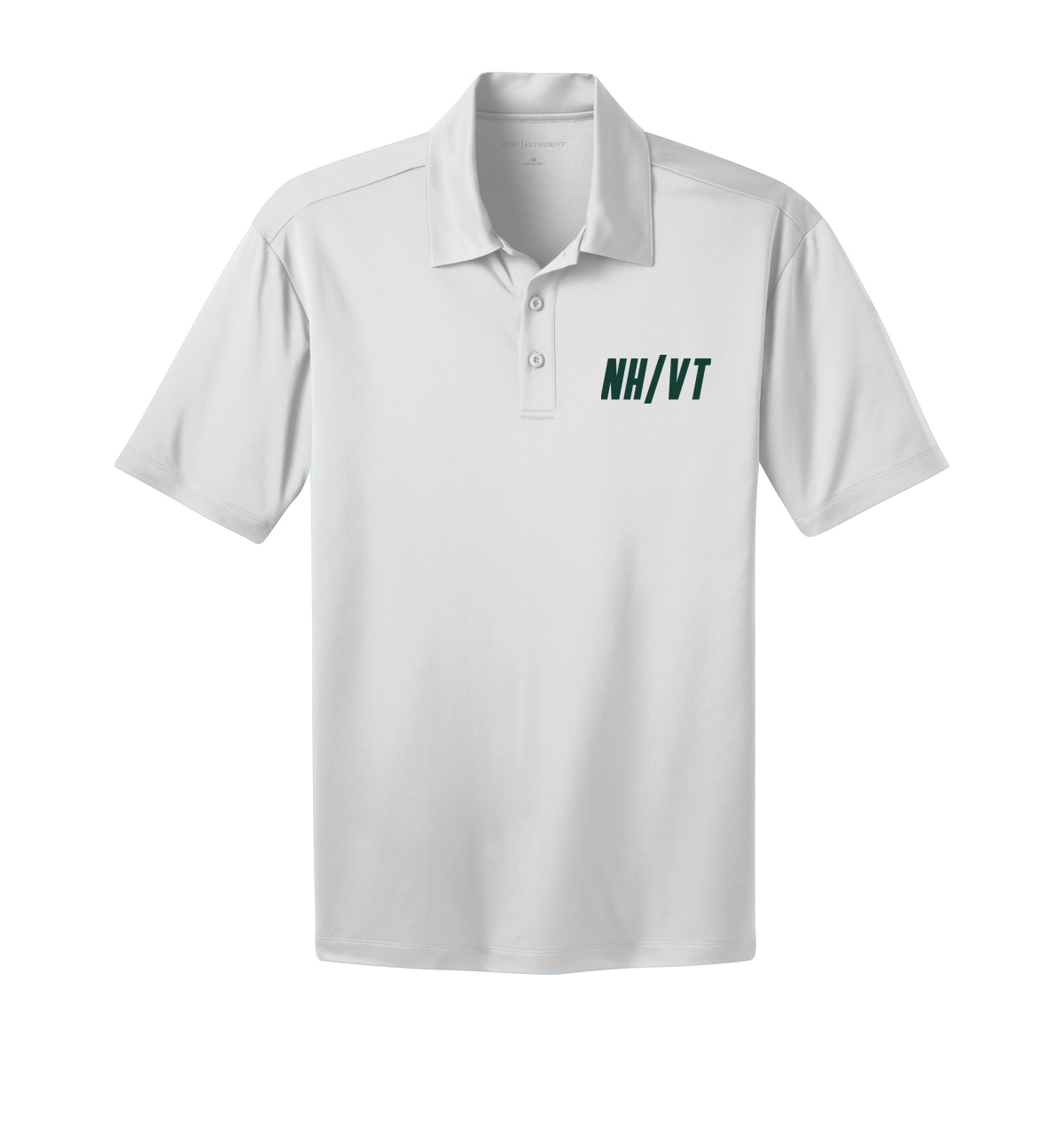 NH/VT Lacrosse - Men's Coaching Polo - White