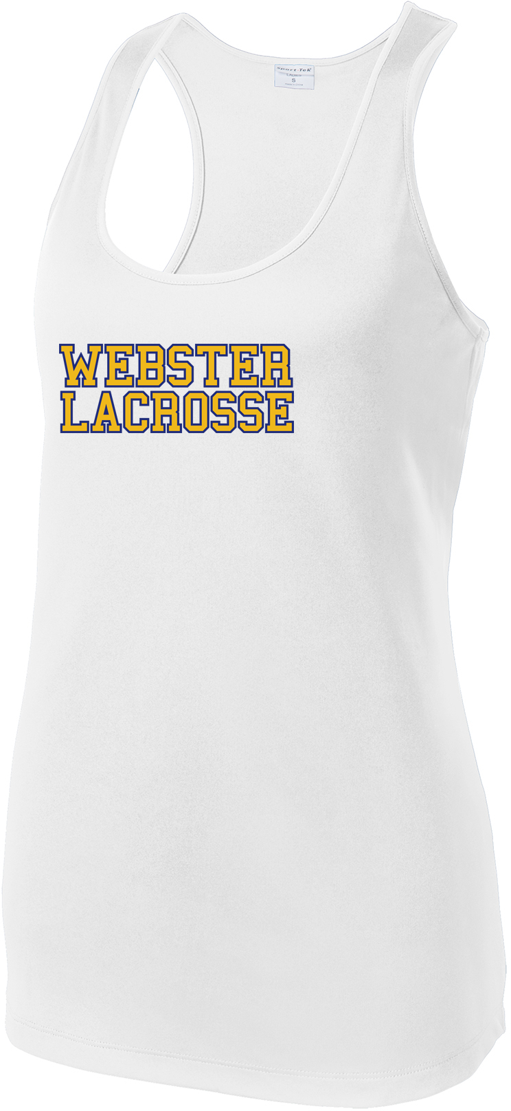 Webster Lacrosse Women's White Racerback Tank
