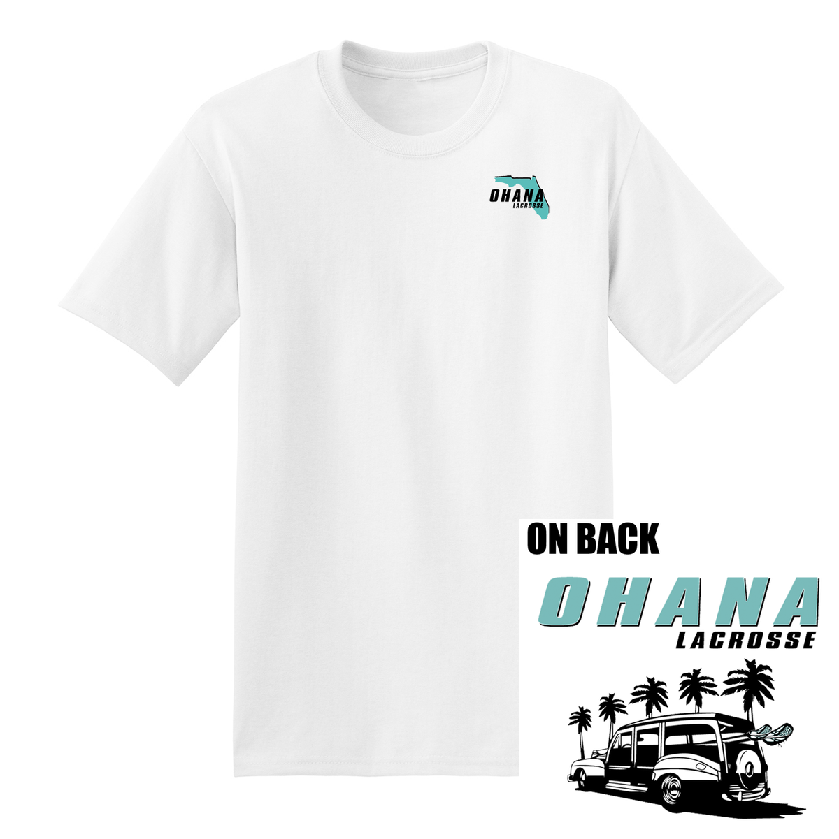 Ohana Lacrosse T-Shirt (Front&Back Logo)