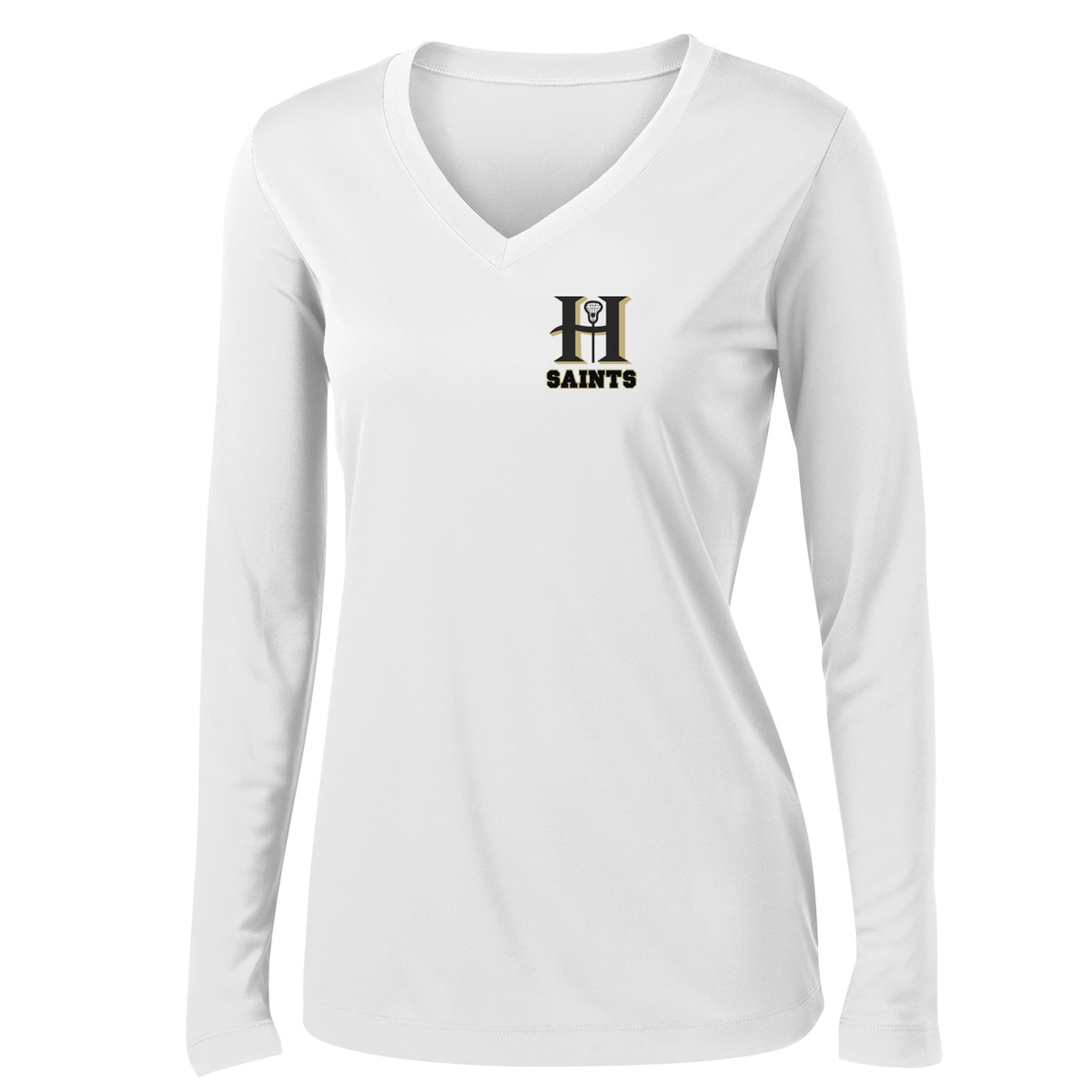 HAYLA Saints Women's White Long Sleeve Performance Shirt