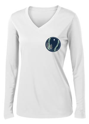 Northstar Baseball Women's White Long Sleeve Performance Shirt