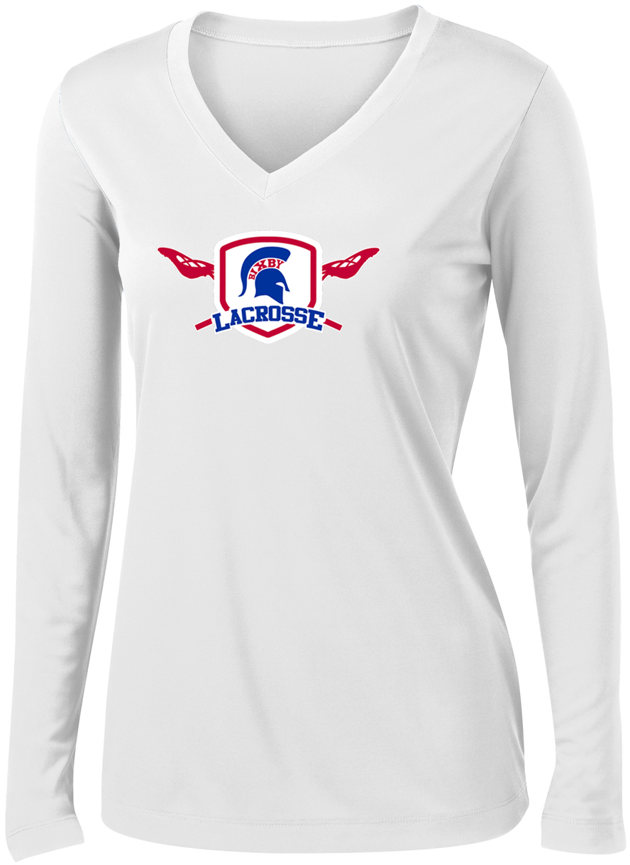 Bixby Lacrosse Women's White Long Sleeve Performance Shirt