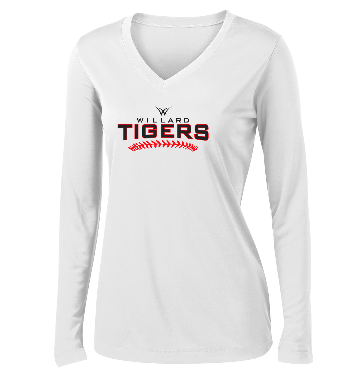 Willard Tigers Baseball Women's Long Sleeve Performance Shirt