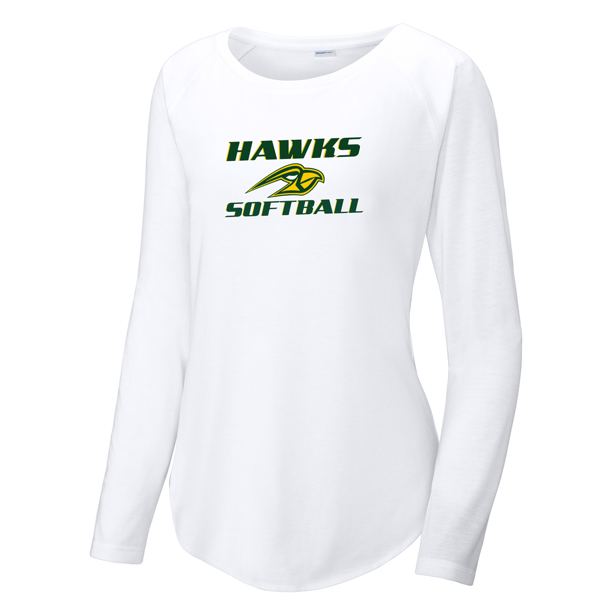 Hillsdale Hawks Women's Raglan Long Sleeve CottonTouch