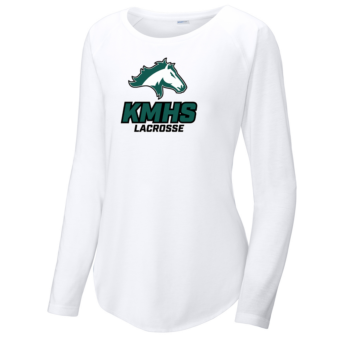 KMHS Mustangs Women's Raglan Long Sleeve CottonTouch