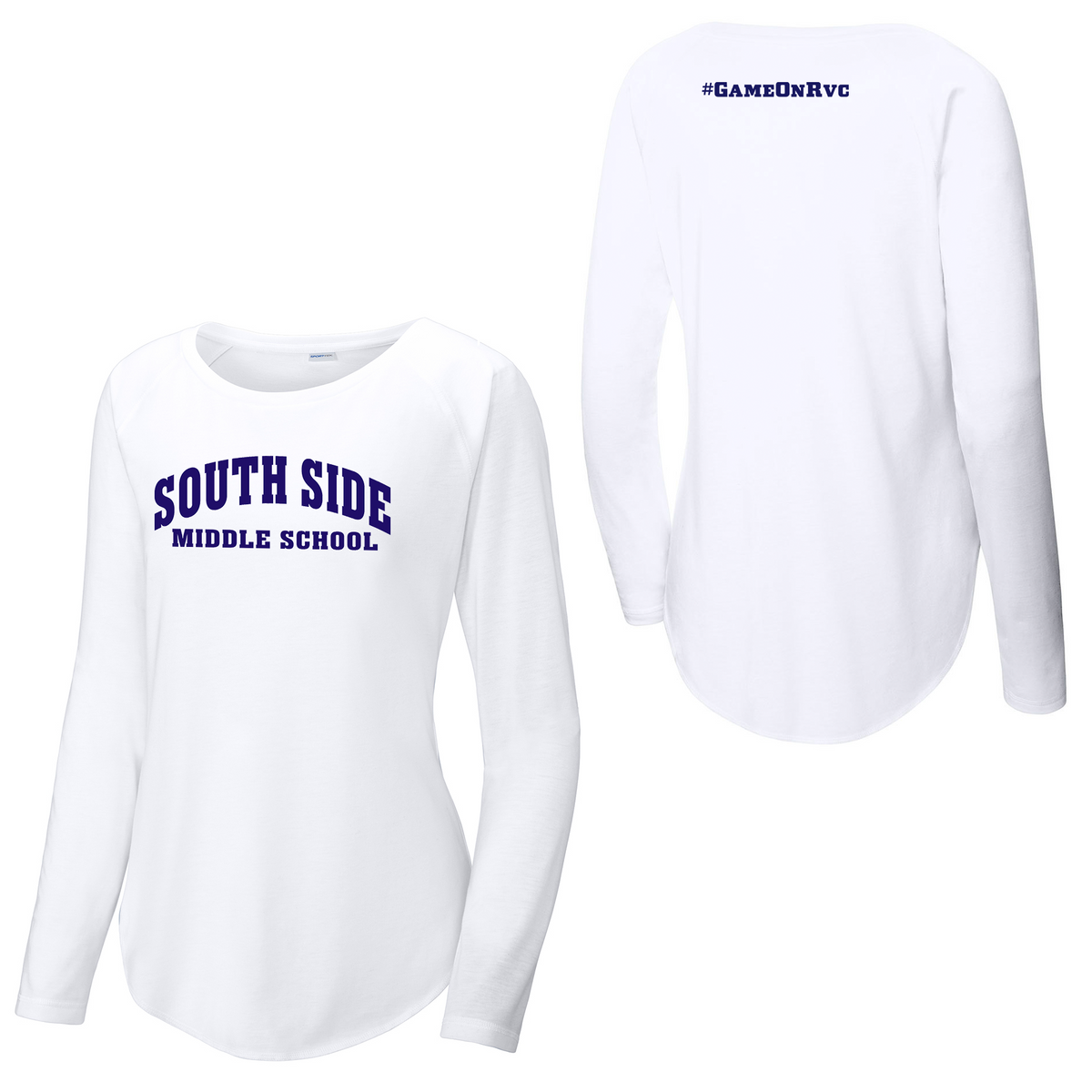 South Side Middle School Women's Raglan Long Sleeve CottonTouch