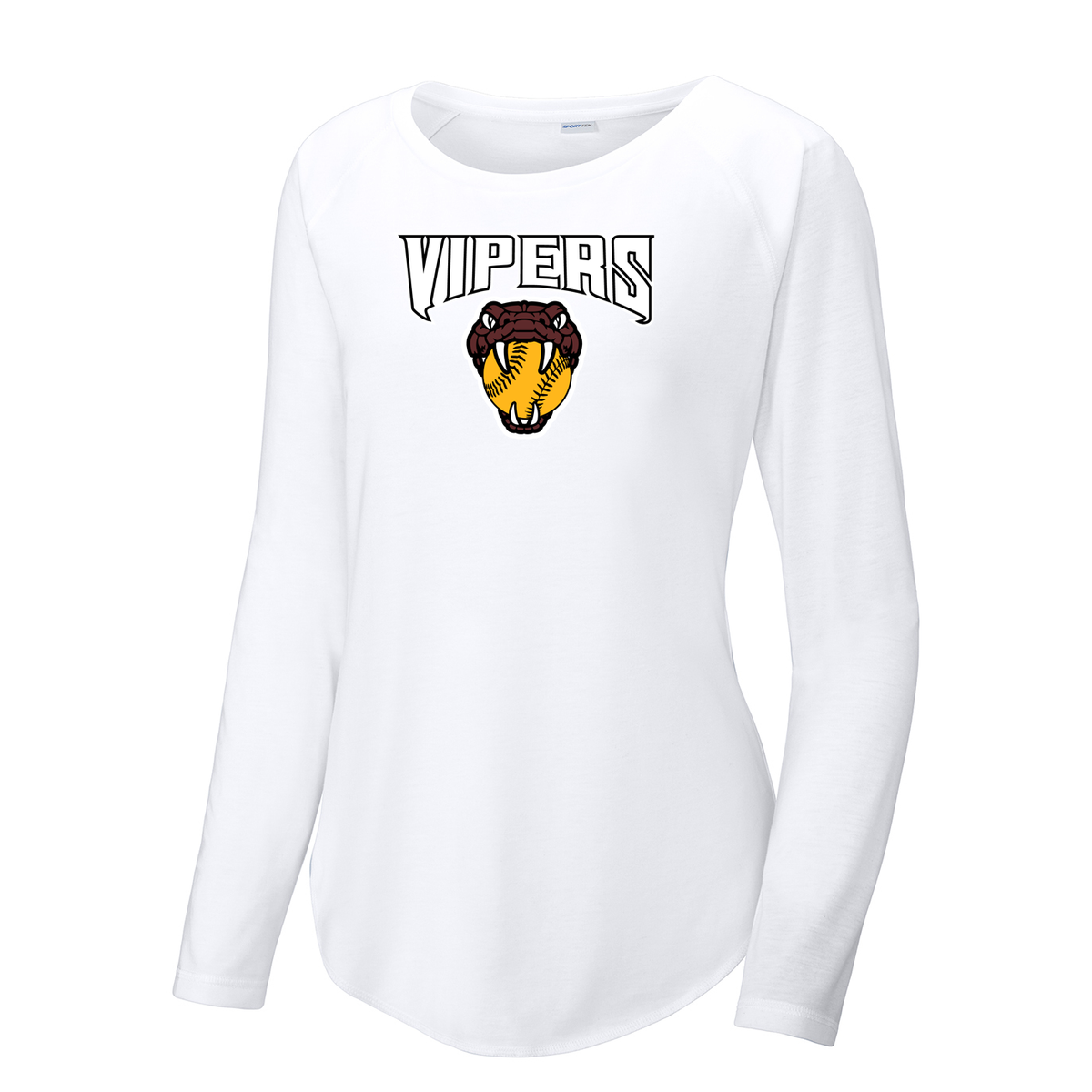 Vipers Softball  Women's Raglan Long Sleeve CottonTouch