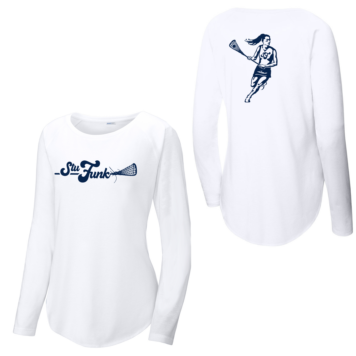 StuFunk Lacrosse Women's Raglan Long Sleeve CottonTouch