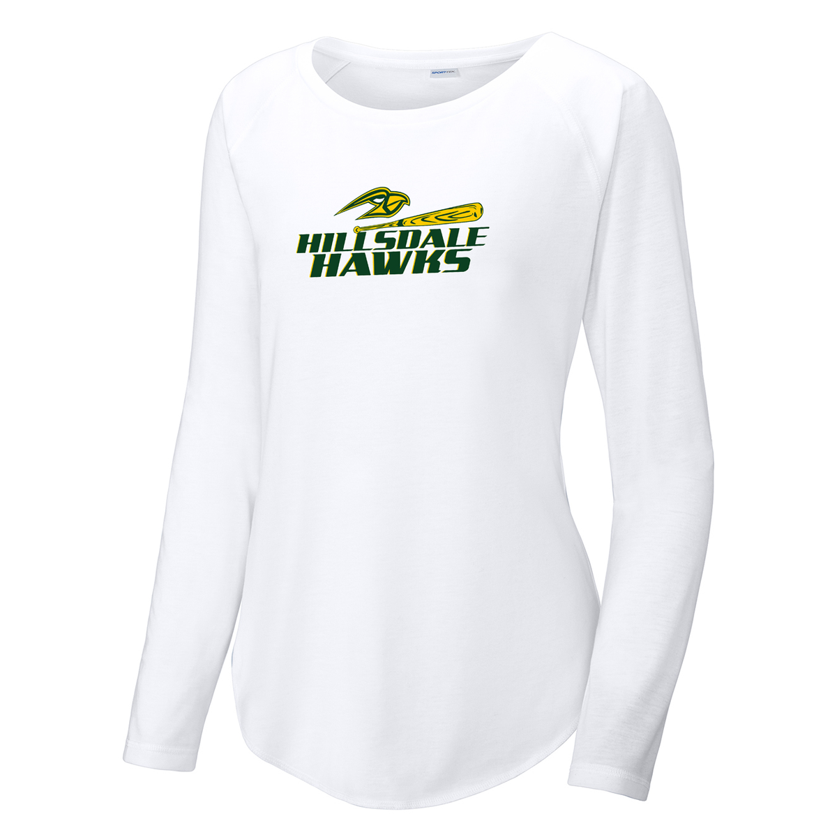 Hillsdale Hawks Women's Raglan Long Sleeve CottonTouch