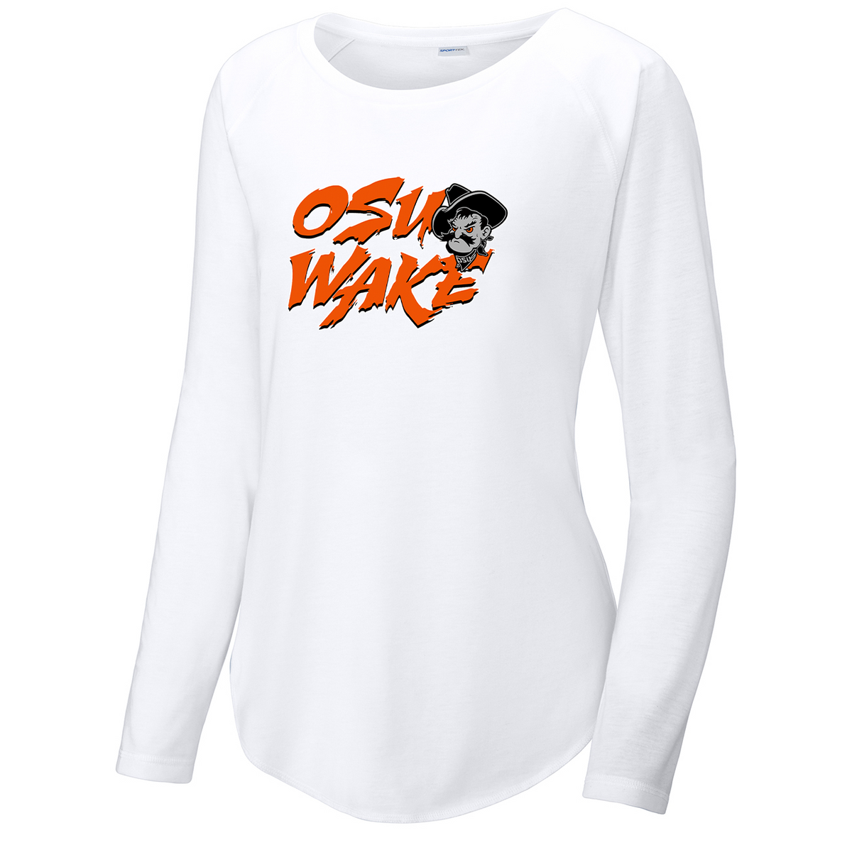 OK State Wakeboarding Women's Raglan Long Sleeve CottonTouch