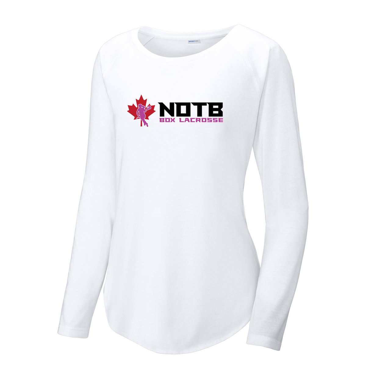 NOTB Girls Box Lacrosse Women's Raglan Long Sleeve CottonTouch