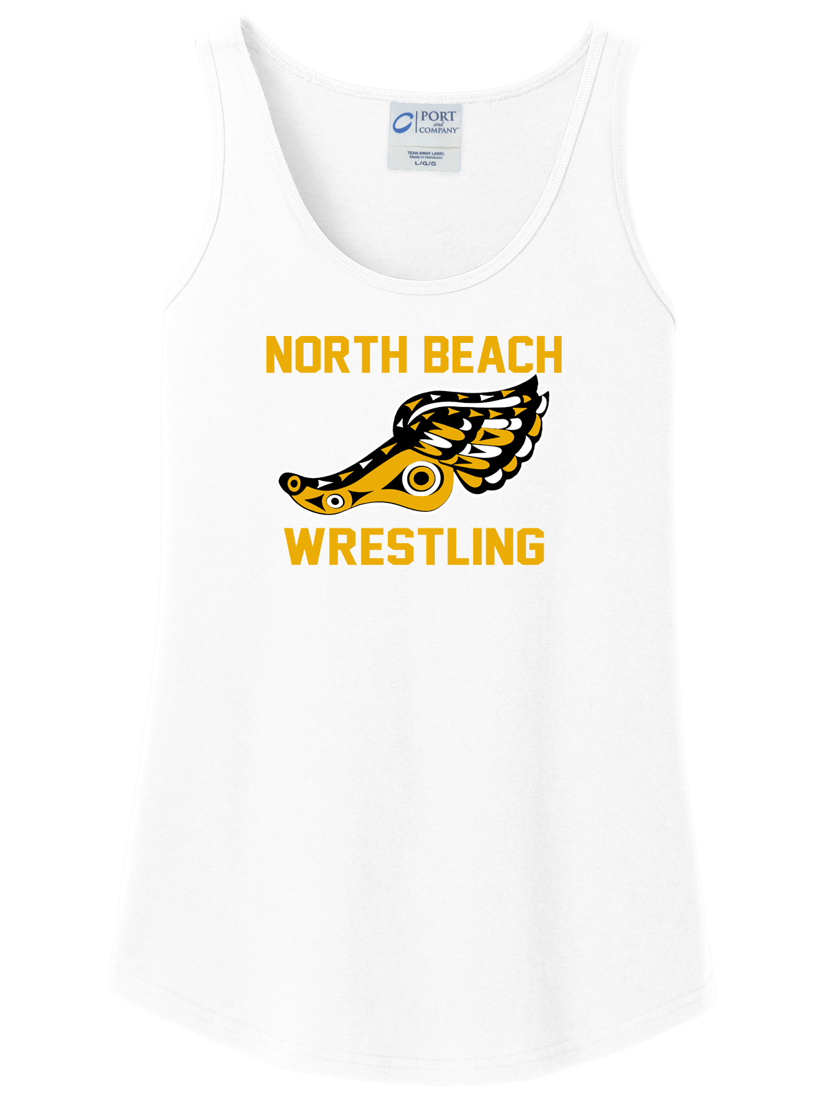 North Beach Wrestling White Women's Tank Top