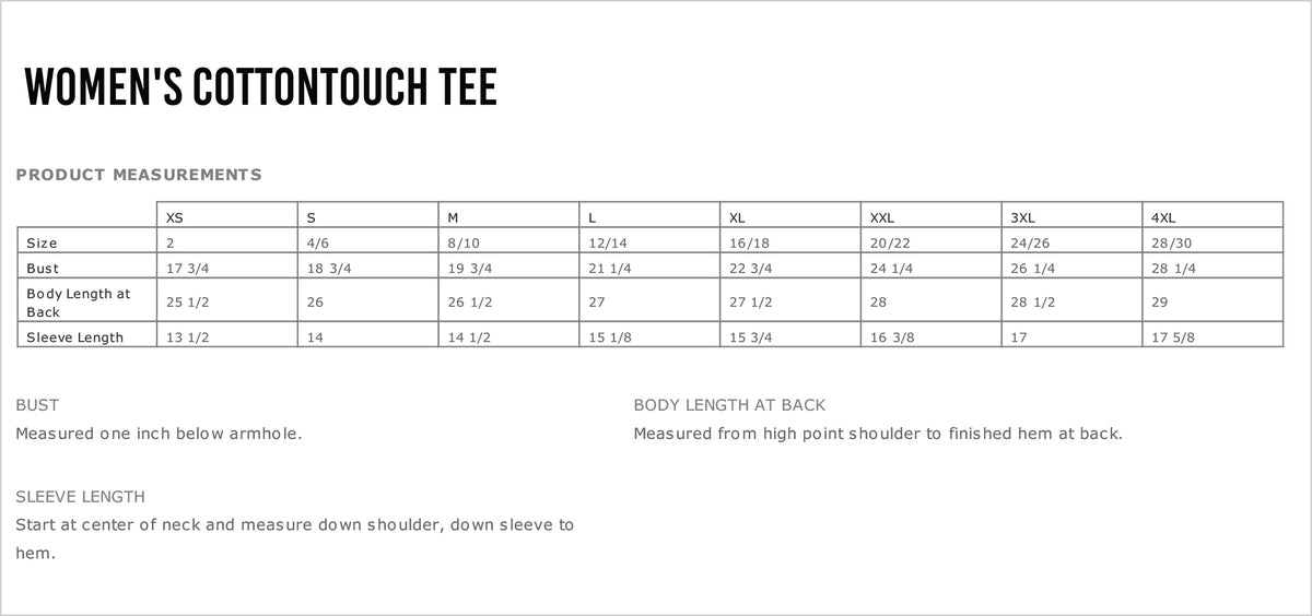 NT2C Prime Basketball Women's CottonTouch Performance T-Shirt