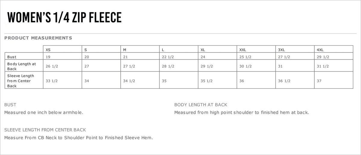 Firegem Cheer Academy Women's 1/4 Zip Fleece