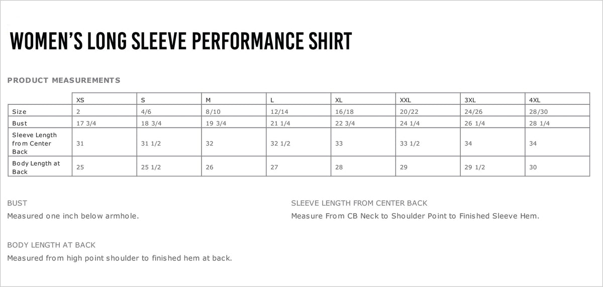 S.T.A.M.P. Women's Long Sleeve Performance Shirt