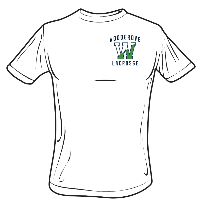Woodgrove Lacrosse White T-Shirt