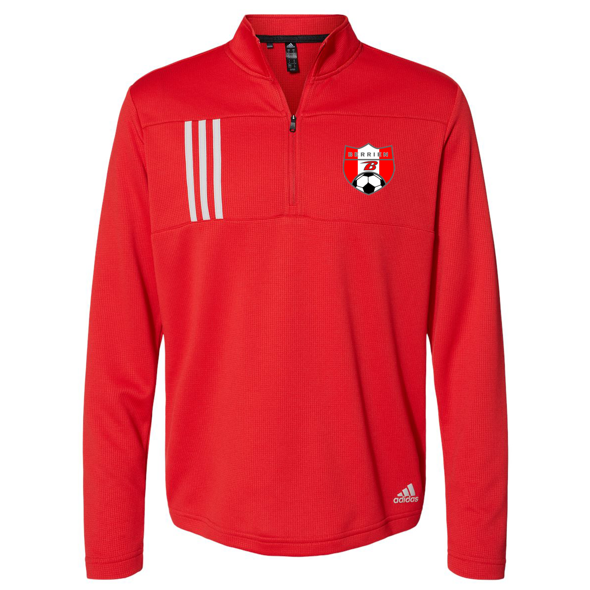 Berrien Rebels Soccer Adidas 3-Stripes Double Knit Quarterzip