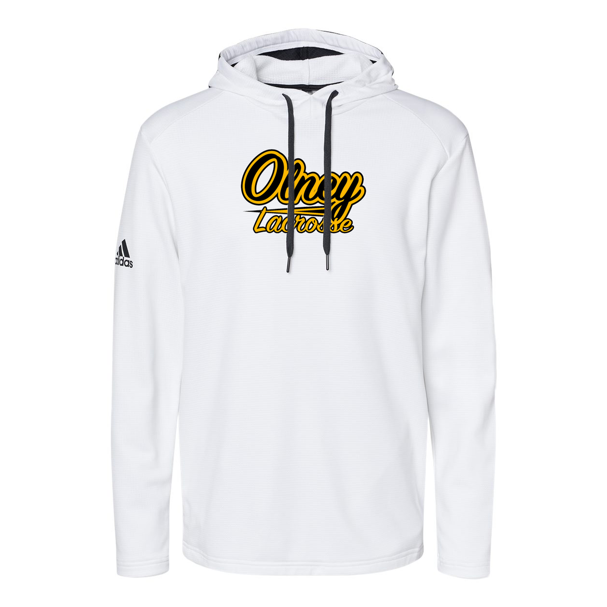 Olney Bears Lacrosse Adidas Textured Mixed Media Hooded Sweatshirt