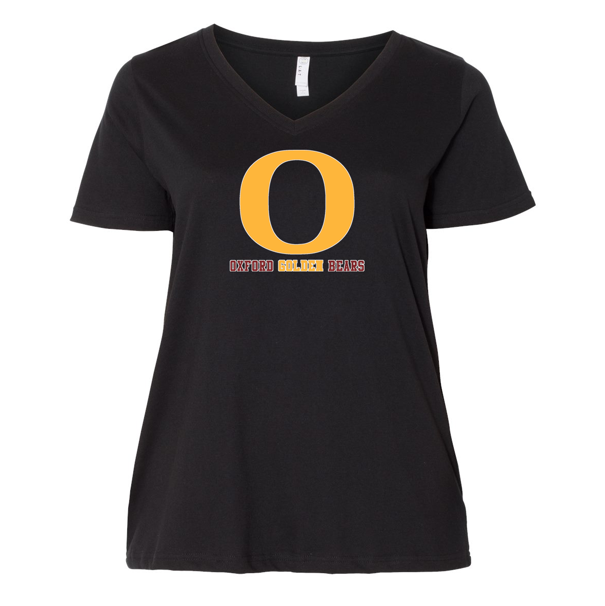 Oxford Golden Bears Curvy Womens T-Shirt