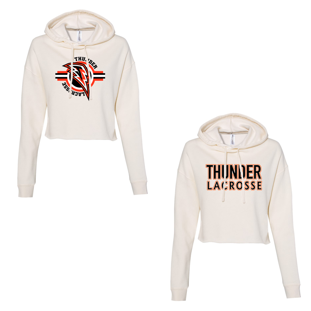 Jersey Thunder Lacrosse Independent Trading Co. Women’s Cropped Hoodie