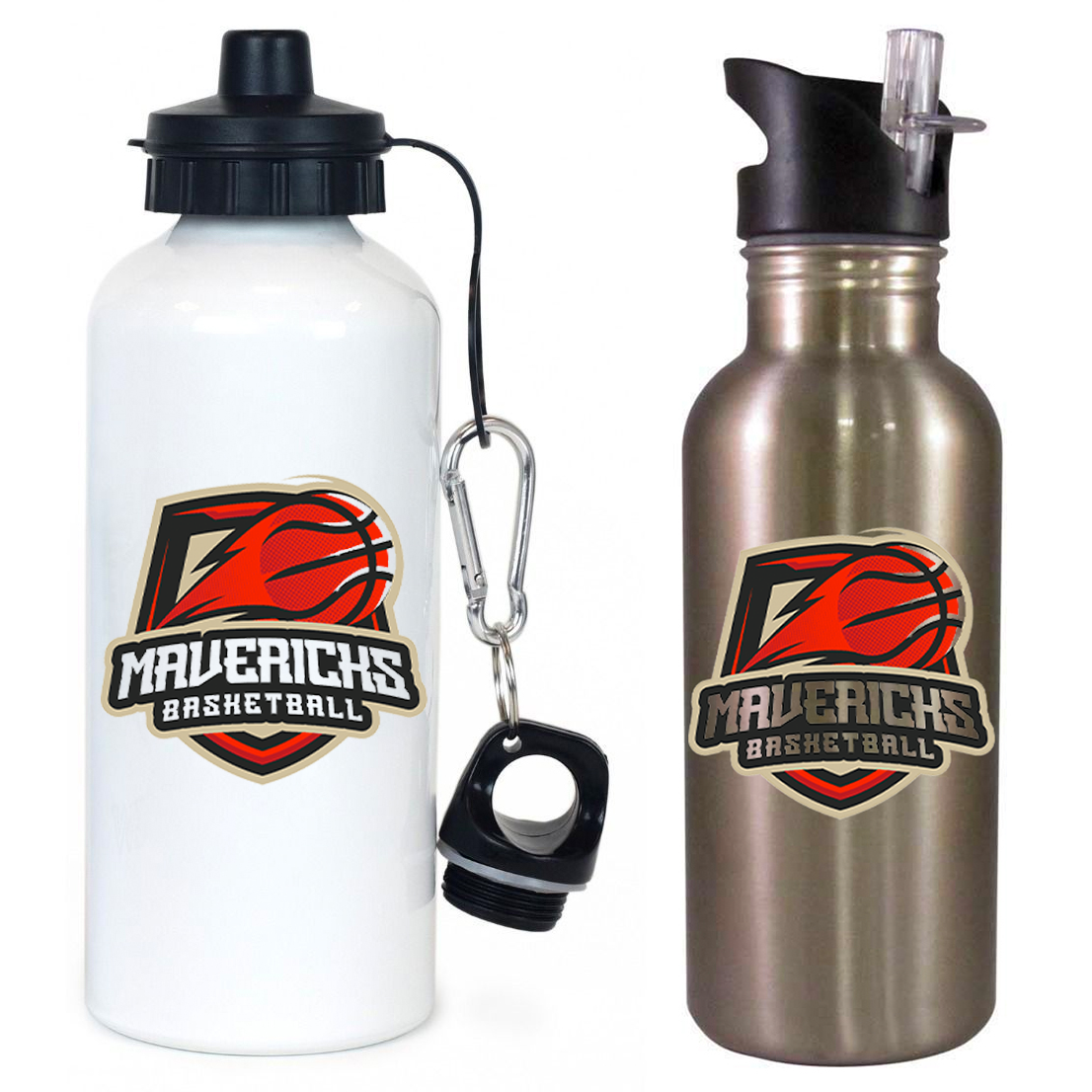 Mavericks Basketball Team Water Bottle