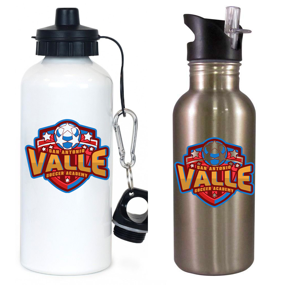 Valle Soccer Academy Team Water Bottle