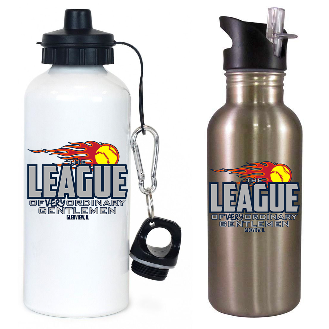 League of Very Ordinary Gentlemen Team Water Bottle