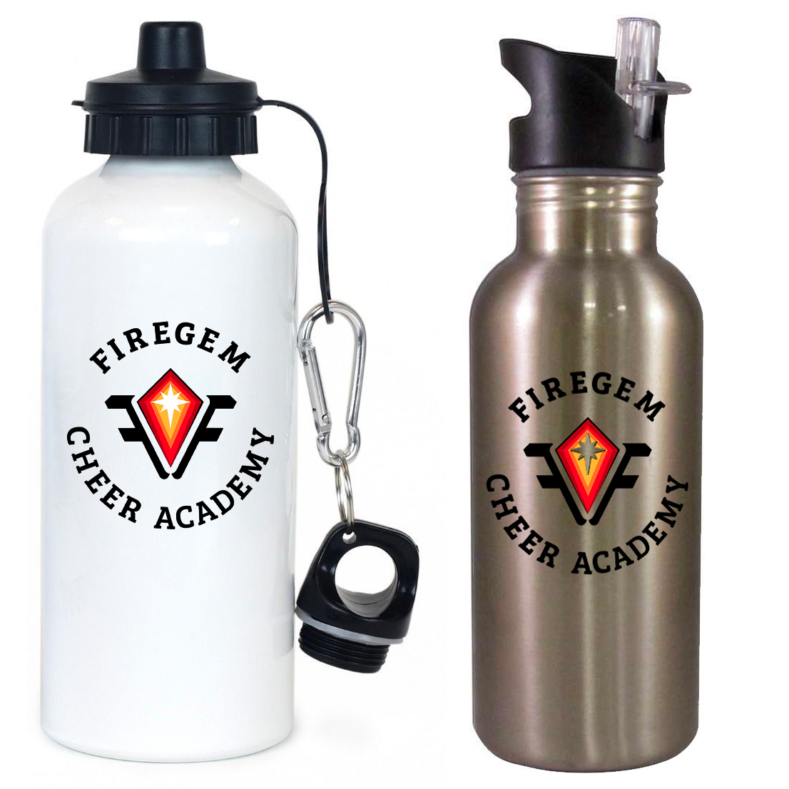 Firegem Cheer Academy Team Water Bottle