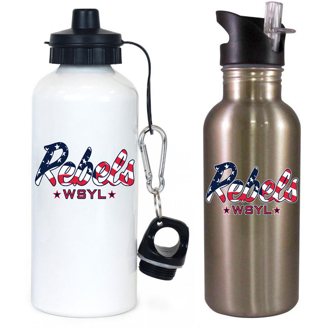 Rebels World Series Youth League Team Water Bottle
