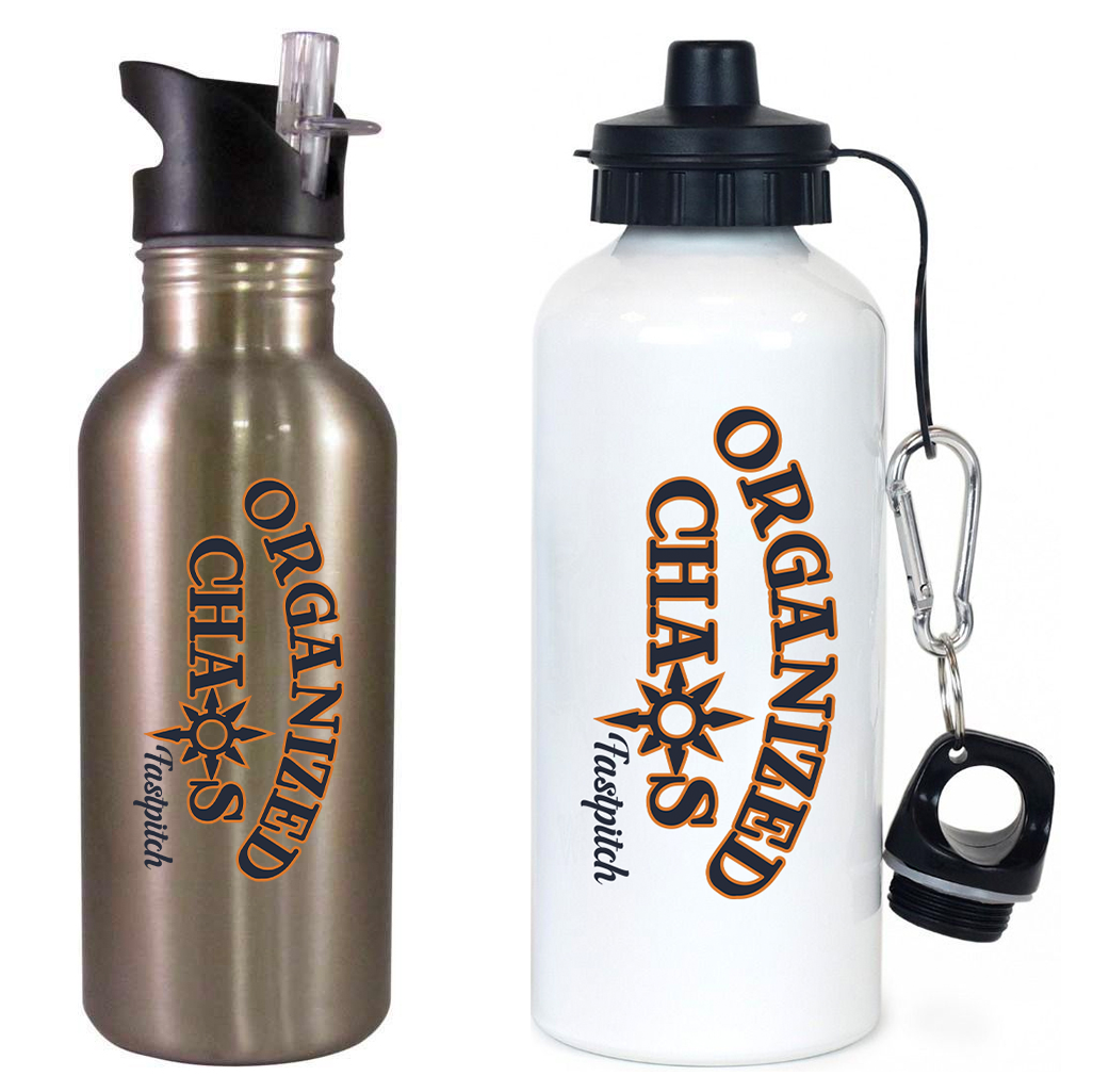 Organized Chaos Softball Team Water Bottle