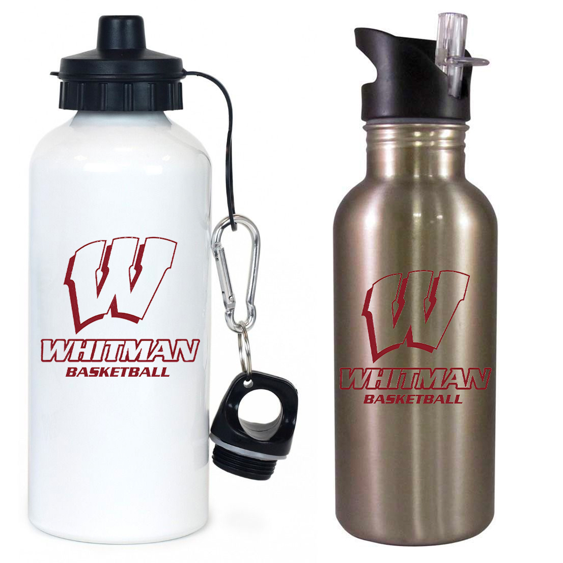 Whitman Basketball Team Water Bottle