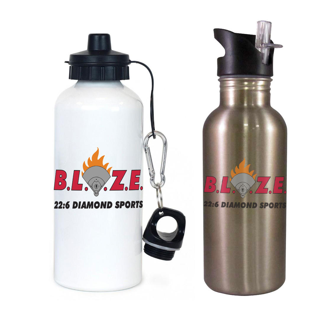 BLAZE 22:6 Diamond Sports Team Water Bottle