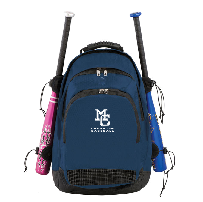 Morris Catholic Crusaders Baseball Deluxe Sports Backpack