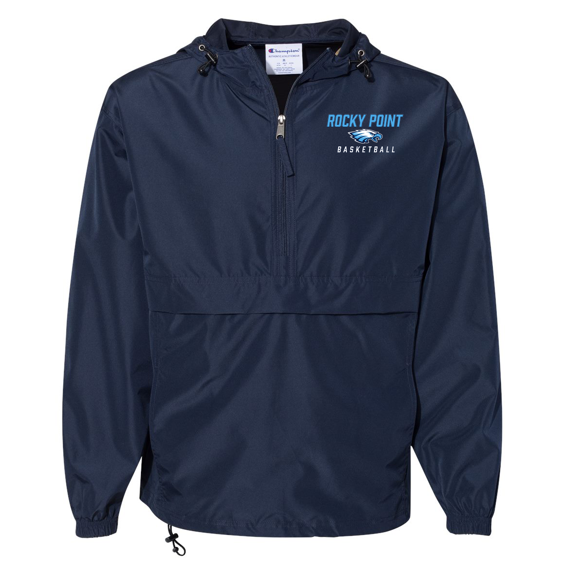 Rocky Point Varsity Basketball Champion Packable Quarter Zip Jacket