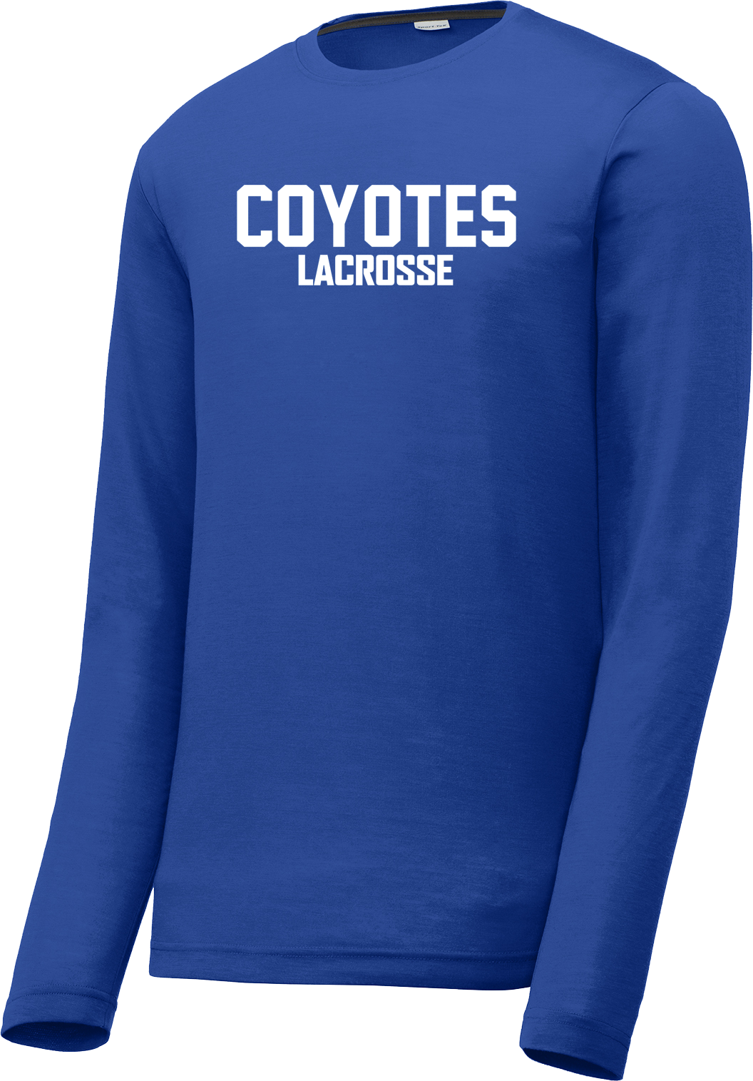 Coyotes Lacrosse Blue Long Sleeve CottonTouch Performance Shirt