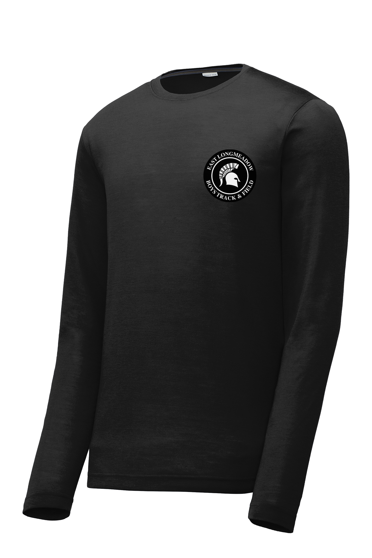East Longmeadow Boys Track - Men's Long-Sleeve CottonTouch Performance Shirt (Black)