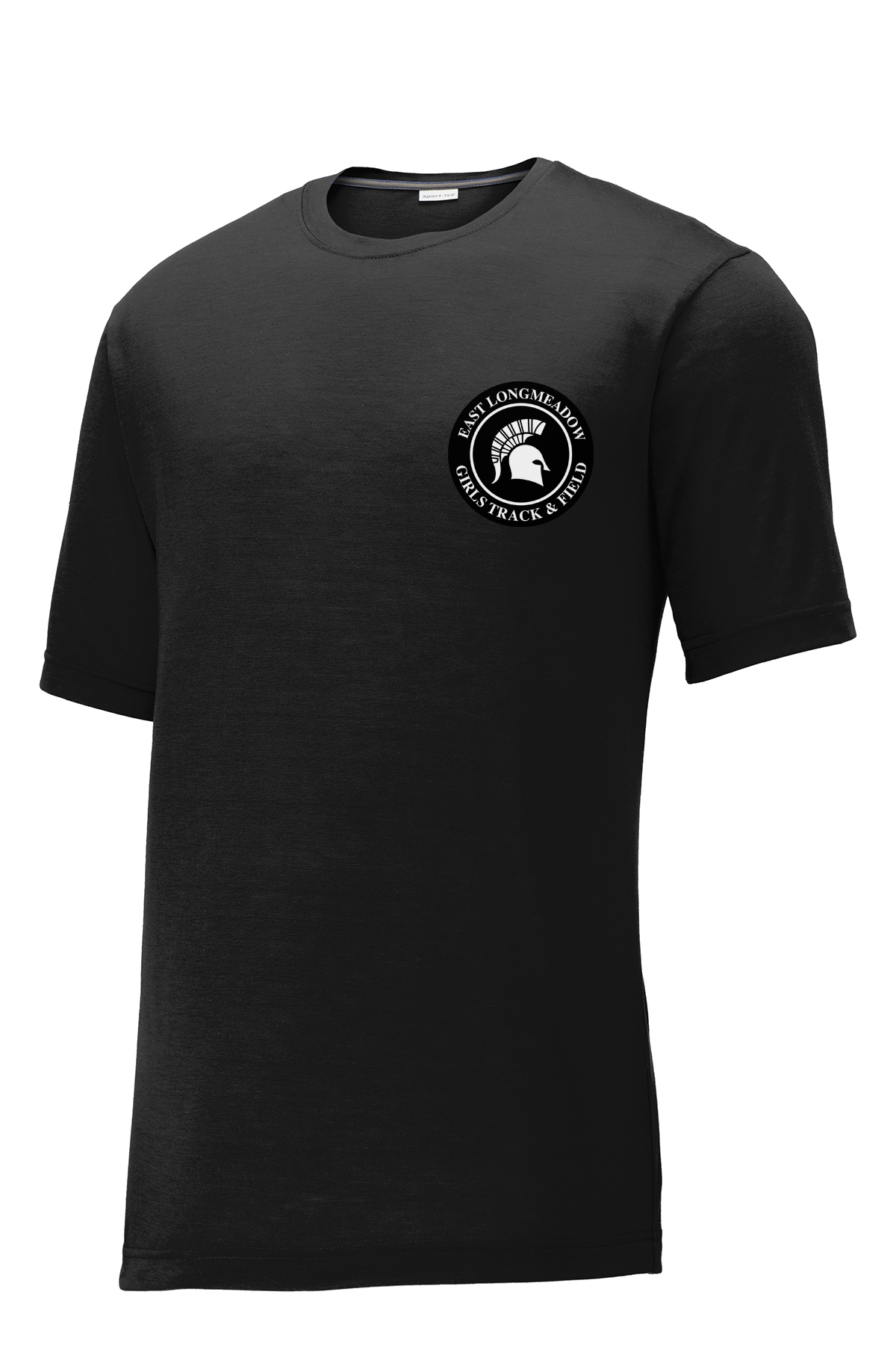 East Longmeadow Girls Track - Men's CottonTouch Performance T-Shirt (Black)