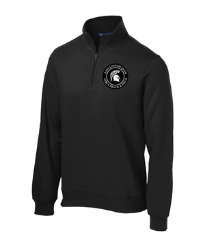 East Longmeadow Girls Track 1/4 Zip Fleece (Black)
