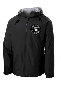 East Longmeadow Girls Track Hooded Jacket (Black)