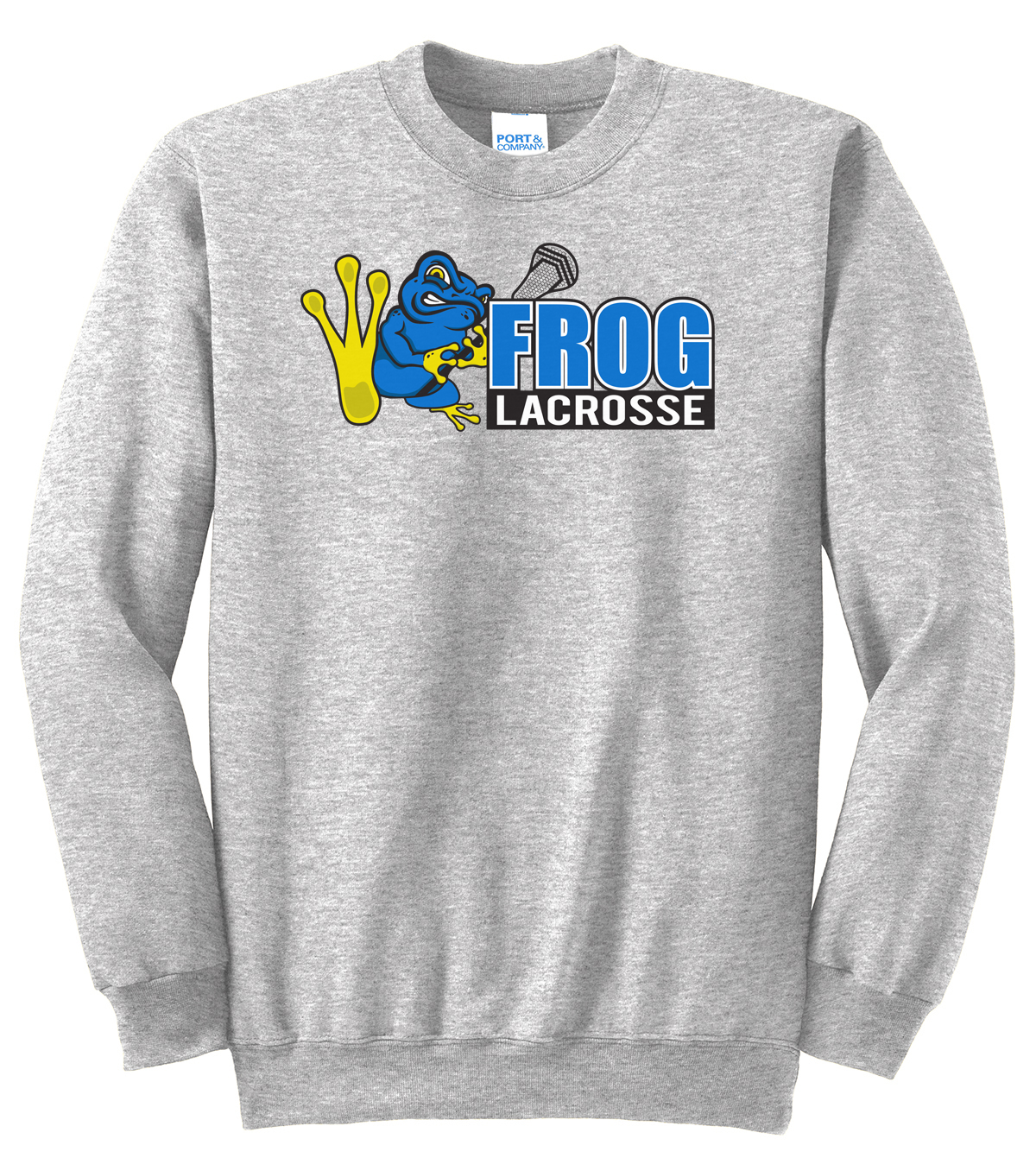 Frog Lacrosse Grey Crew Neck Sweatshirt